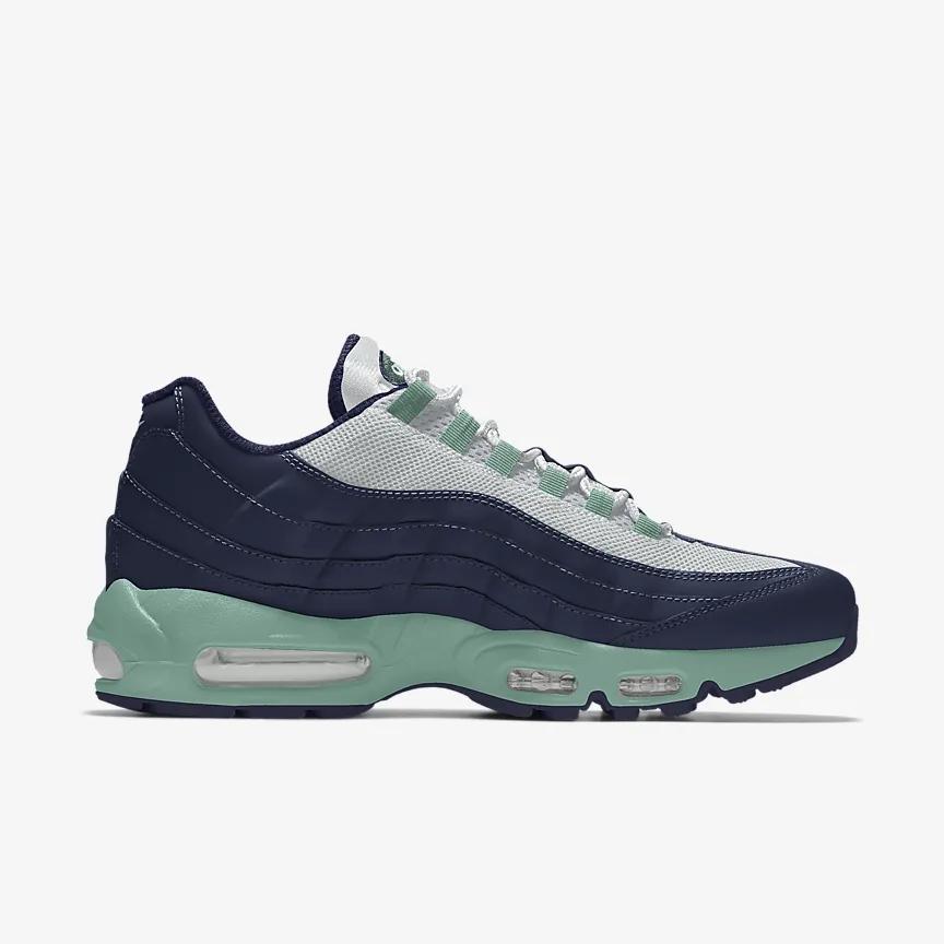 Giày Nike Air Max 95 By You Nữ Xanh Xám